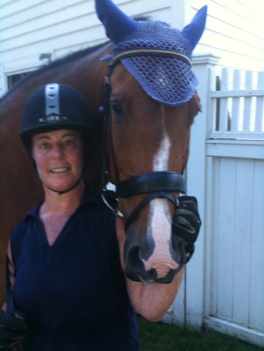 joan with one of her horses